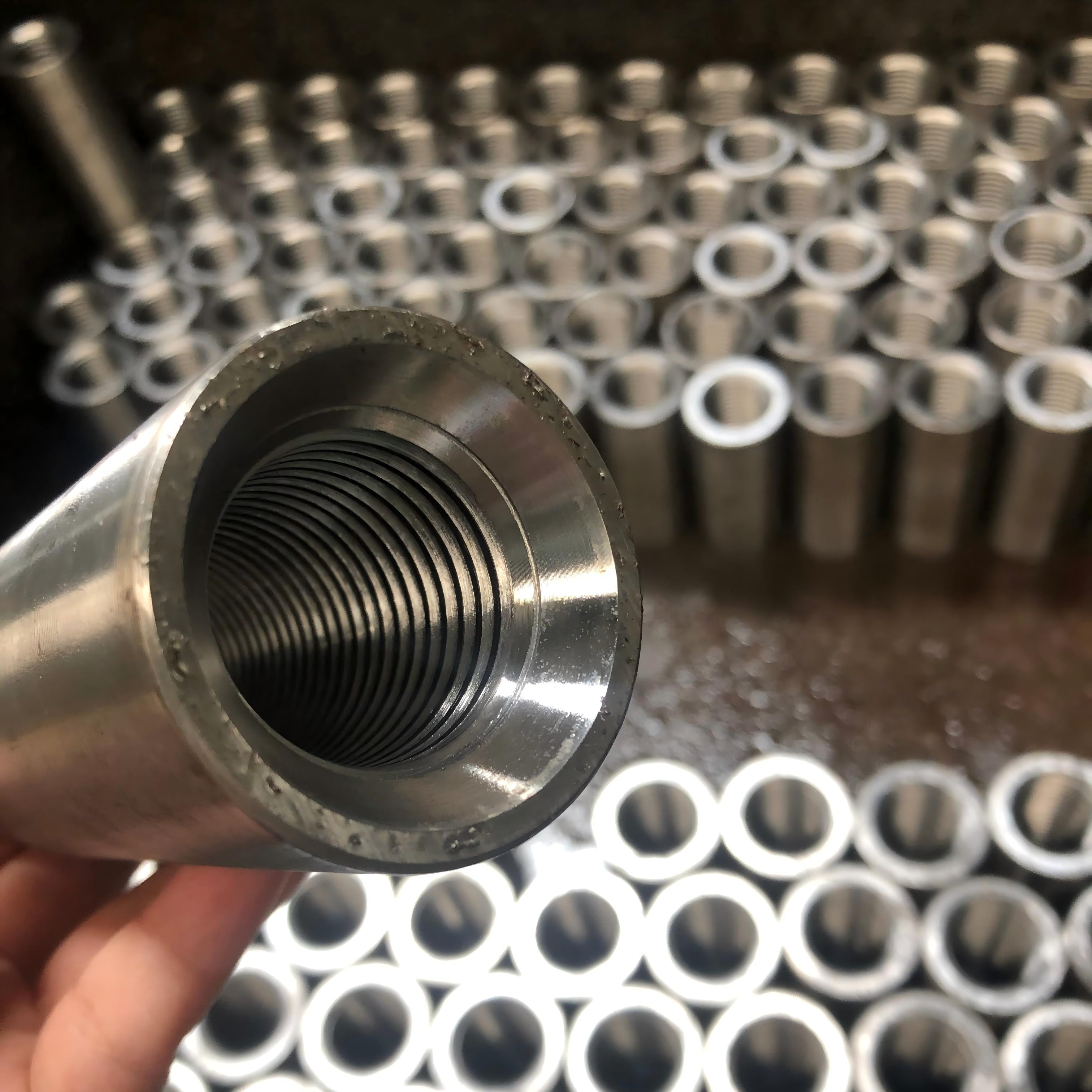 Chamfering Rebar coupler