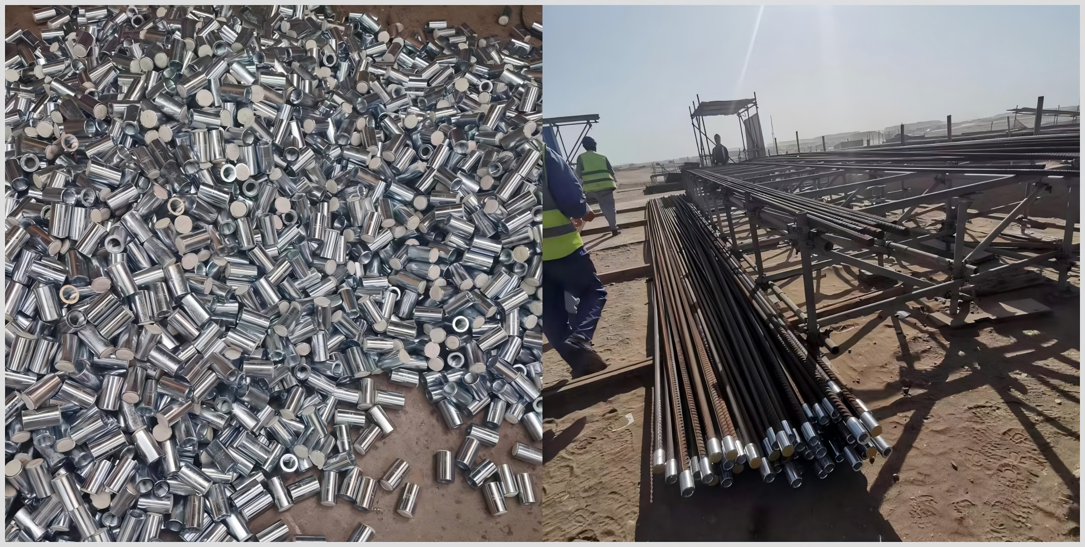 Bulk of Galvanized Rebar Coupler and project case.png